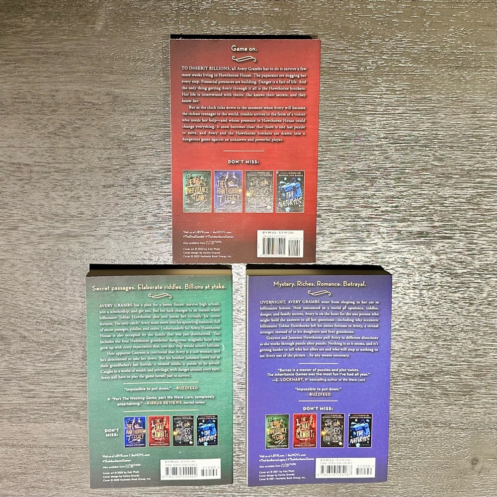 The Inheritance Games Trilogy Set - Picture 3 of 6